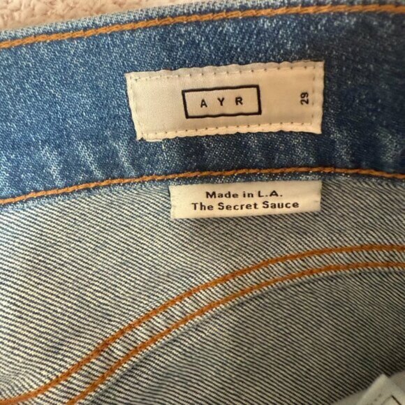 AYR Womens Wide Leg Jeans Secret Sauce Comfort Stretch Size 29 Boho Coastal Lux - Picture 7 of 13